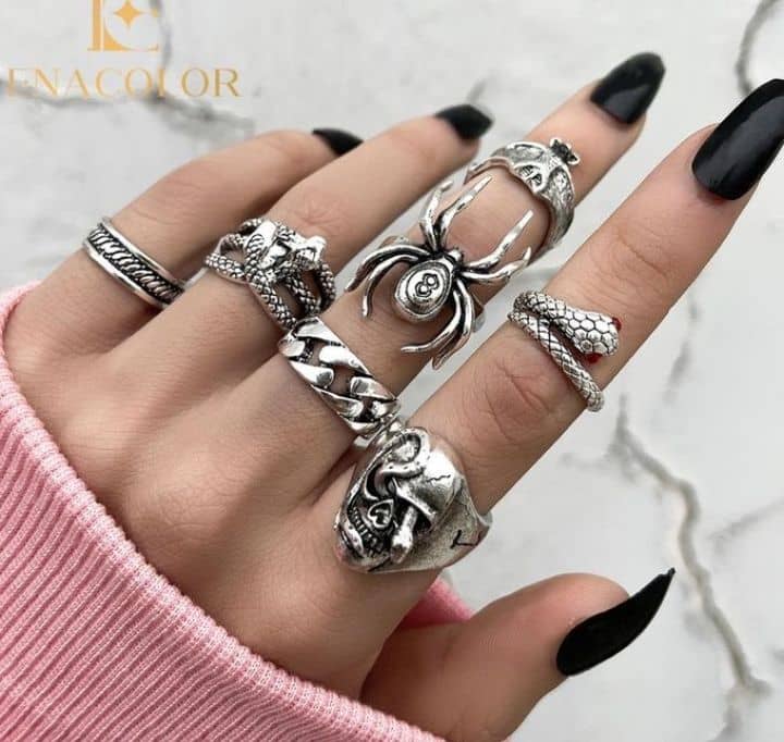 Goth rings